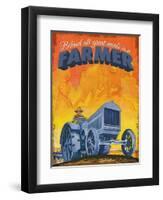 Farmer at Work-null-Framed Premium Giclee Print