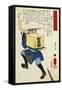 Farmer Carrying Rice Powder-Utagawa Toyokuni-Framed Stretched Canvas