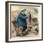 Farmer Child 19th Century Chicken Spade Country Side France-null-Framed Giclee Print