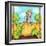 Farmer Crow Pumpkin Patch-Valarie Wade-Framed Giclee Print