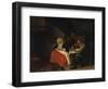 Farmer Eating Eggs-Jan Steen-Framed Giclee Print