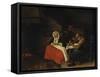 Farmer Eating Eggs-Jan Steen-Framed Stretched Canvas