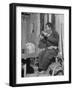 Farmer Eating Noodles at Tea Shop-Mark Kauffman-Framed Photographic Print