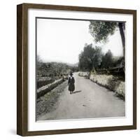 Farmer from the Region of Pollensa (Island of Majorca, Balearics, Spain), Circa 1895-Leon, Levy et Fils-Framed Photographic Print