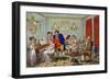 Farmer Giles and His Wife Showing Off their Daughter Betty to their Neighbours-James Gillray-Framed Giclee Print