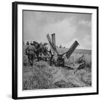 Farmer Harvesting Oats-John Phillips-Framed Photographic Print