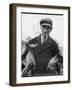 Farmer Holding His New Born Lambs in the Cotswolds-Henry Grant-Framed Photographic Print