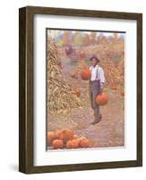 Farmer in Autumn 1906-Arthur Burdett Frost-Framed Art Print