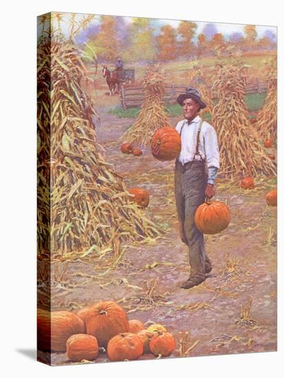 Farmer in Autumn 1906-Arthur Burdett Frost-Stretched Canvas