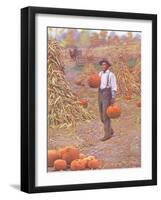 Farmer in Autumn 1906-Arthur Burdett Frost-Framed Art Print