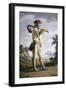 Farmer in the Background of Campi Flegrei-Giovanni Battista Lusieri-Framed Giclee Print