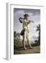 Farmer in the Background of Campi Flegrei-Giovanni Battista Lusieri-Framed Giclee Print