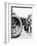 Farmer Is a Blur of Activity Working on His Tractor, Ca. 1938-null-Framed Photographic Print