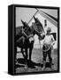 Farmer J. Vivian Truman, Brother of Harry Truman, Working with a Pair of Mules-null-Framed Stretched Canvas