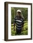 Farmer Lincoln Kimanthi Mugo picking tea, Kathangiri, Kenya-Godong-Framed Photographic Print