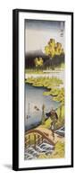 Farmer Near Pond-null-Framed Premium Giclee Print