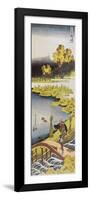 Farmer Near Pond-null-Framed Giclee Print