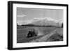 Farmer on a Tractor Spraying Insecticide on a Field before Planting in Palmer, Alaska, 1961 (Photo)-Ted Spiegel-Framed Giclee Print