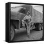 Farmer Paul Trent Holding Camera He Used to Photograph Flying Saucers-Loomis Dean-Framed Stretched Canvas