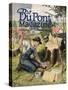Farmer Planting Dupont Dynamite, Front Cover of the 'Dupont Magazine', September-October 1922-American School-Stretched Canvas