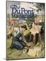 Farmer Planting Dupont Dynamite, Front Cover of the 'Dupont Magazine', September-October 1922-American School-Mounted Giclee Print