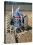 Farmer Ploughing Near Sonning Common, Oxfordshire, England, United Kingdom-Robert Francis-Stretched Canvas