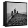 Farmer Plowing with a Tractor on an Iowa Farm-Gordon Parks-Framed Stretched Canvas