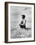 Farmer Posing in His Wheat Field-Ed Clark-Framed Premium Photographic Print