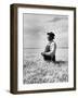 Farmer Posing in His Wheat Field-Ed Clark-Framed Photographic Print