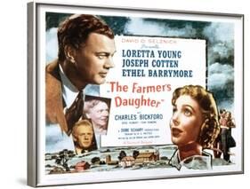 Farmer's Daughter, Joseph Cotton, Loretta Young, 1947-null-Framed Photo