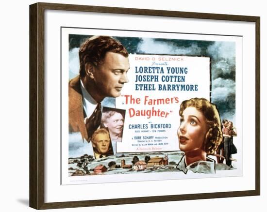 Farmer's Daughter, Joseph Cotton, Loretta Young, 1947-null-Framed Photo