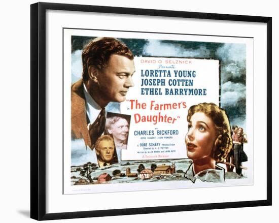 Farmer's Daughter, Joseph Cotton, Loretta Young, 1947-null-Framed Photo