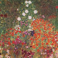 Farmer's Garden-Gustav Klimt-Framed Textured Art