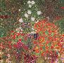 Farmer's Garden-Gustav Klimt-Framed Textured Art