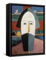 Farmer's Head-Kasimir Malevich-Framed Stretched Canvas