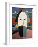 Farmer's Head-Kasimir Malevich-Framed Giclee Print