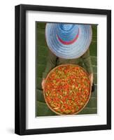 Farmer Selling Chilies, Isan region, Thailand-Gavriel Jecan-Framed Photographic Print