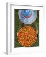 Farmer Selling Chilies, Isan region, Thailand-Gavriel Jecan-Framed Photographic Print