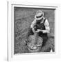 Farmer Straining Grain Through His Fingers-Bernard Hoffman-Framed Photographic Print