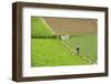 Farmer Surveying His Smallholding in the Fertile Hills of Central Java-Annie Owen-Framed Photographic Print