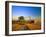 Farmer Unloading Wheat from Combine Near Colfax, Washington, USA-Chuck Haney-Framed Photographic Print