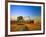 Farmer Unloading Wheat from Combine Near Colfax, Washington, USA-Chuck Haney-Framed Photographic Print