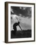 Farmer Watering the Crops-Ed Clark-Framed Photographic Print