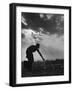 Farmer Watering the Crops-Ed Clark-Framed Photographic Print