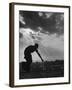 Farmer Watering the Crops-Ed Clark-Framed Photographic Print