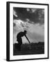 Farmer Watering the Crops-Ed Clark-Framed Photographic Print