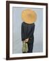 Farmer Wearing Bamboo Hat, Yunnan Province, China-Keren Su-Framed Photographic Print