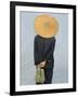 Farmer Wearing Bamboo Hat, Yunnan Province, China-Keren Su-Framed Photographic Print