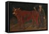 Farmer with Bull, 1916-Niko Pirosmani-Framed Stretched Canvas