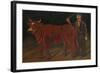 Farmer with Bull, 1916-Niko Pirosmani-Framed Giclee Print